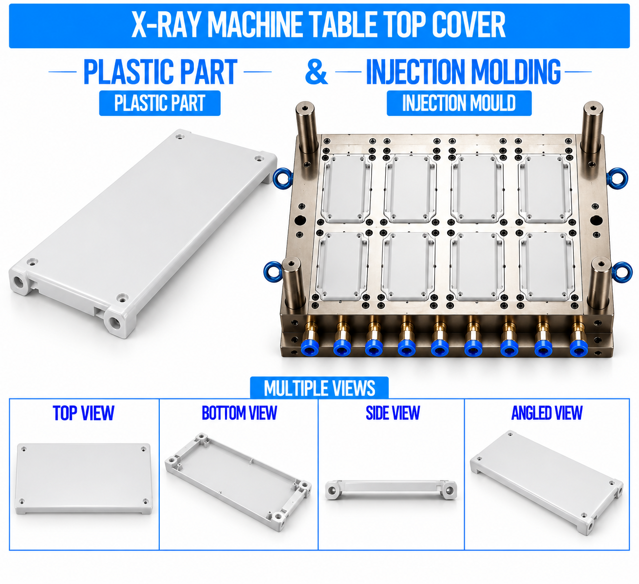 X-Ray Machine Plastic Table Top Cover Mould and Moulding Service